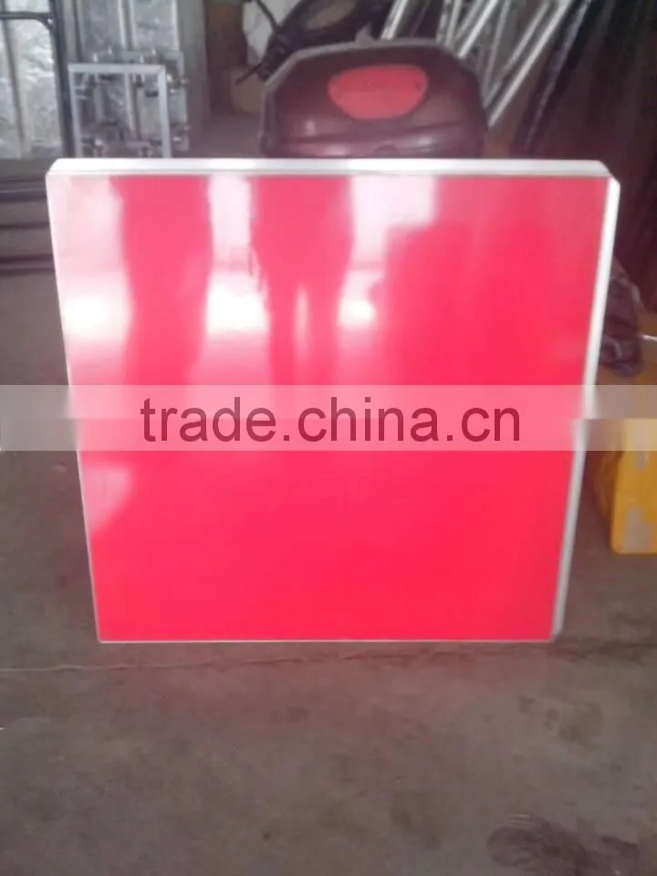 Moving outdoor dance floor for mobile truck and trailer