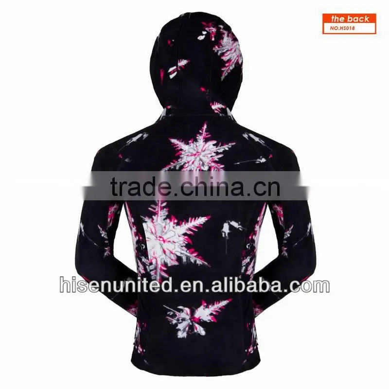 Ladies' Overall Printed Micro Fleece Pullover