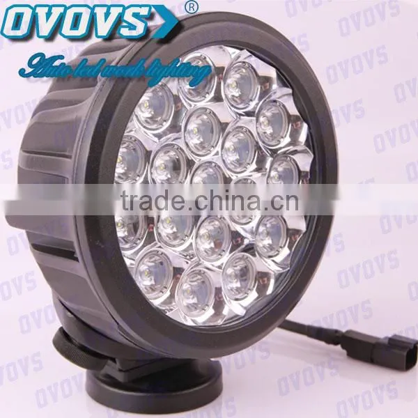 Round flood/spot beam 90w led tractor working light, 8100lm led driving light for truck, atv 4x4 car accessories