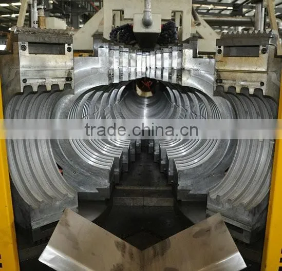 China manufacturer double wall corrugated hdpe pipe machine