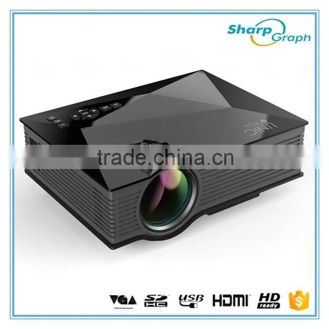 2016 Alibaba China UNIC Miracast Full HD LED Wifi Projector UC46 Mobile Phone Home Theater Projectors