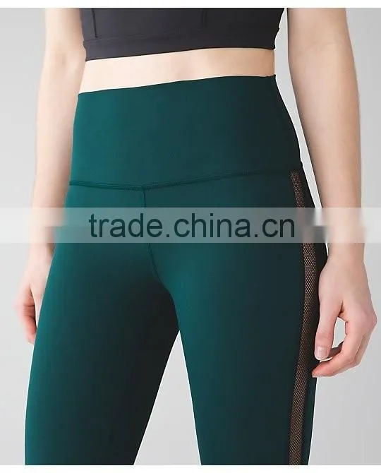 Custom fashion style breathable fitness yoga pants for women sportswear style apparel