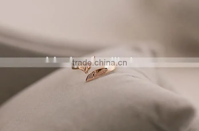 The fox tail ring 14k gold