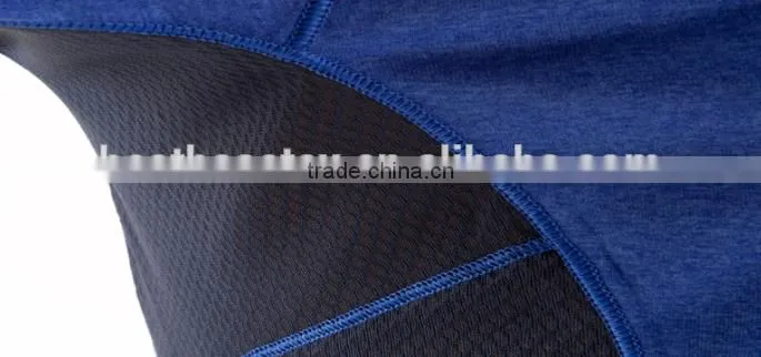 Mens Spring Autumn Short Sleeve Contrasted Running Shirt Grey Black