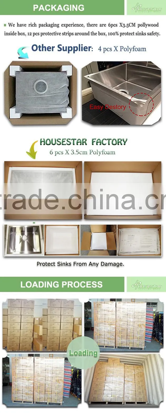 Housestar New Kitchen Designs American Sink Used Commercial Stainless Steel Sink Kitchen SInk For USA 2318Y
