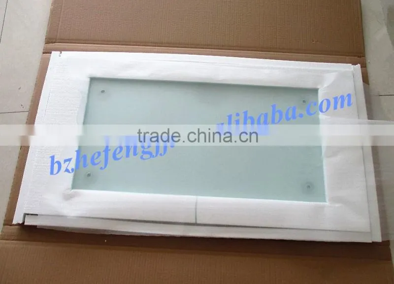 wholesale modern glass coffee table with mdf legs