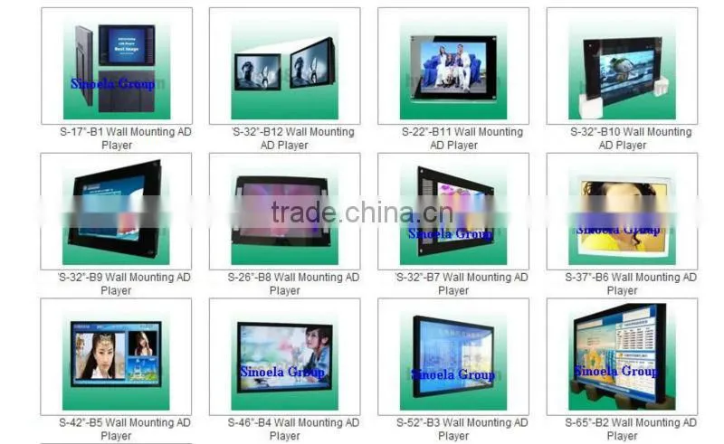 22inch VGA AV input USB monitor with usb instead of power adaptor