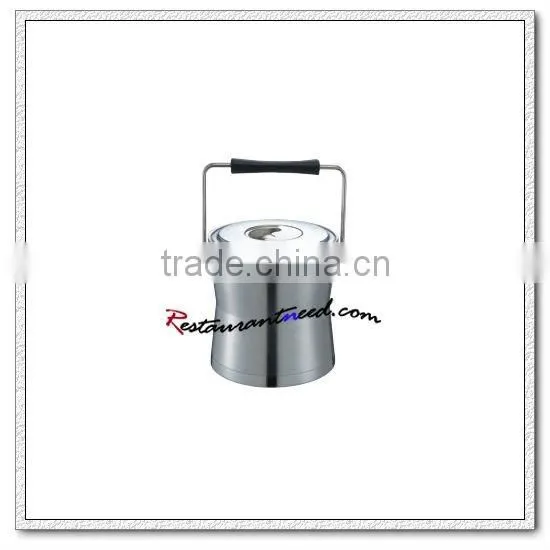 T134 Hand-held Western Style Double Ply Stainless Steel Ice Bucket