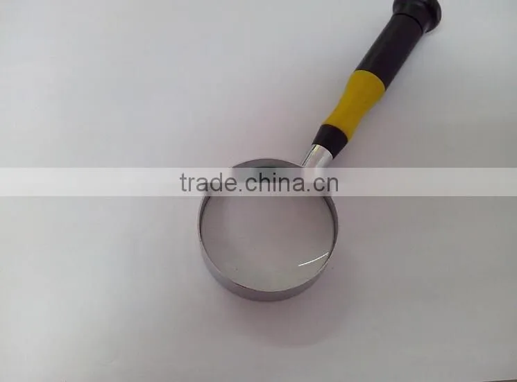 Most popular promotional gift handle metal frame large magnifying glass