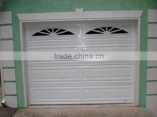 PVC windows for sectional garage door