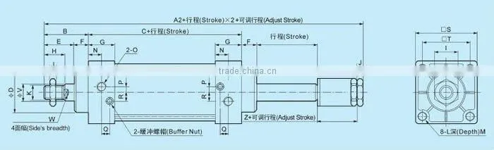 SC Series standard airtac cylinder, air cylinder
