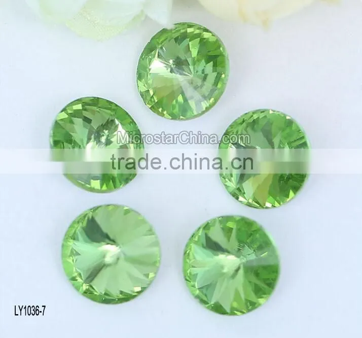 wholesale DIY pointed 6-30mm colorful crystal beads
