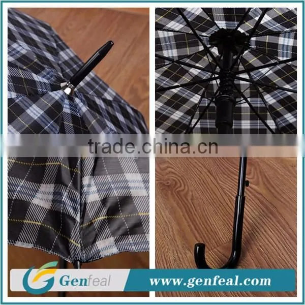 23 inch fashion business checked men travel umbrellas china supplier