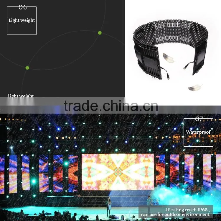 2016 Indoor led P18.75 curtain screen/Wholesale pioneer dj screen/wedding stage backdrop light display