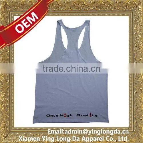 Good quality crazy Selling men's plain white tank tops