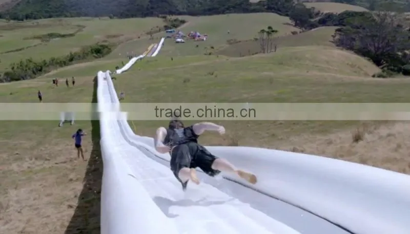 Popular giant inflatable water city slide, inflatable slip N water slide for adult
