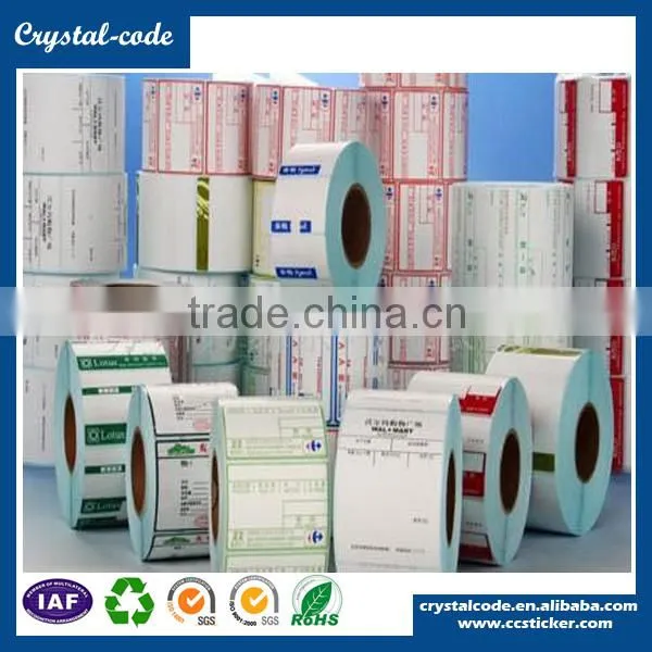 Permanent custom product decorative adhesive label