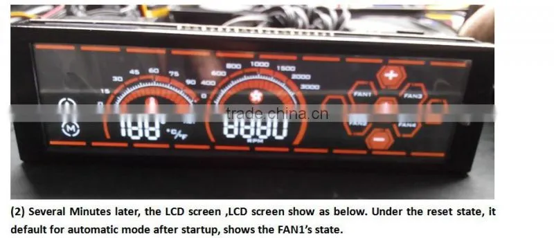 computer fan con-100L 6 Chatroller fan speed controller gaming fan 5.25 touch LCD display Liquid Cooler pump Control