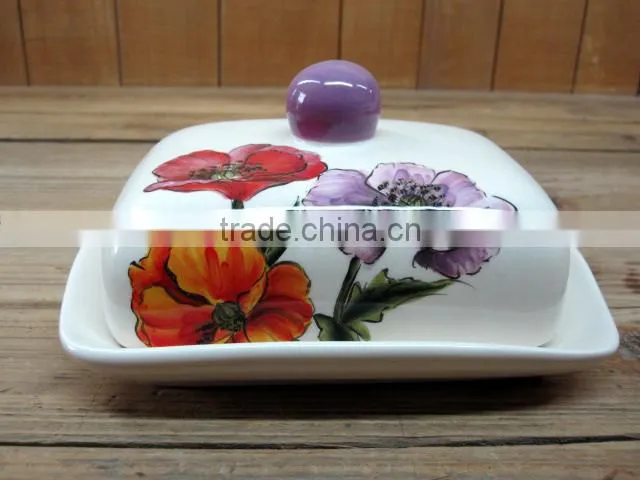 Hand paint ceramic cookie jar