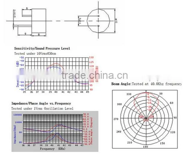 D10mm,40kHz Ultrasonic Sensor