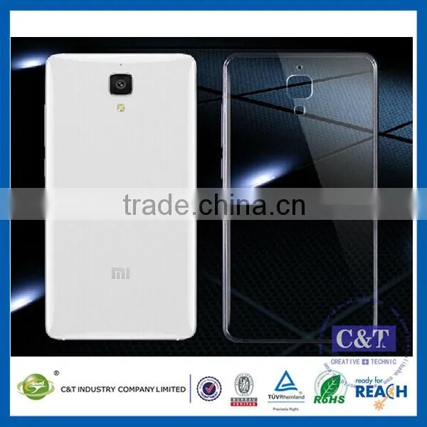 C&T Flexible rubber gel tpu ultra thin cute case for xiaomi mi4