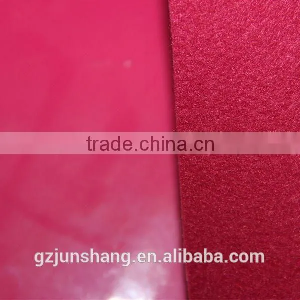Nappa emboss PVC bond leather for slipper or belt usage