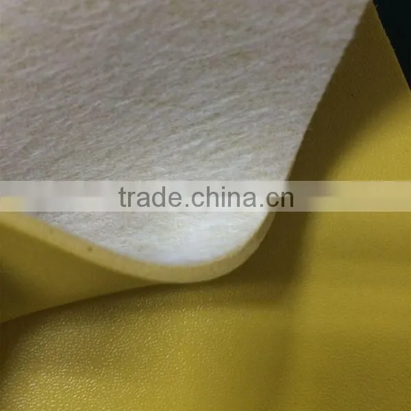 Nappa emboss PVC bond leather for slipper or belt usage