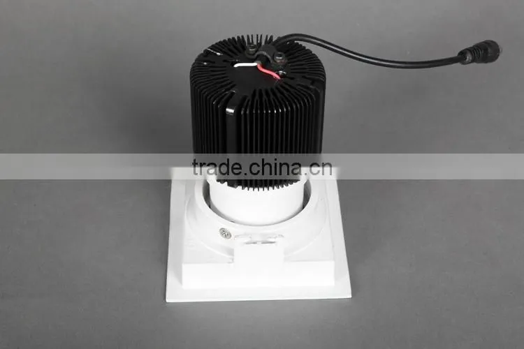 6W 9W 13W COB LED downlight with round and square outer ring made in China