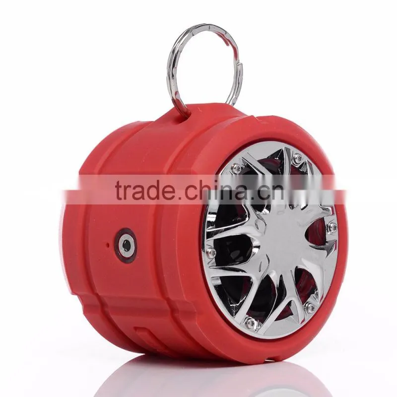 Led flash light bluetooth speakers with wireless mic