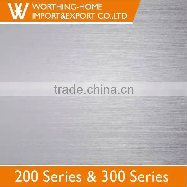 AISI JIS ASTM A240 ss 201 Hairline Stainless Steel Sheet For Construction Engineer