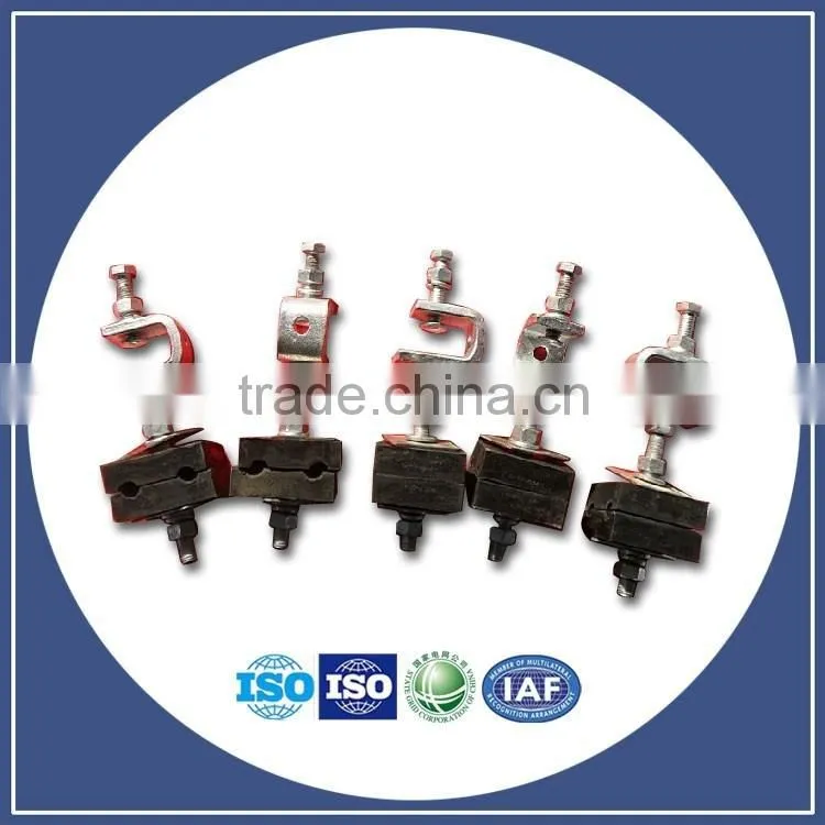 NE (NX) wedge type Clamps insulated wedge clamp Galvanized steeel ftth cable wedge clamp