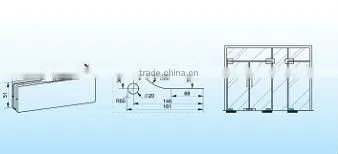 Glass door clamp HS03101