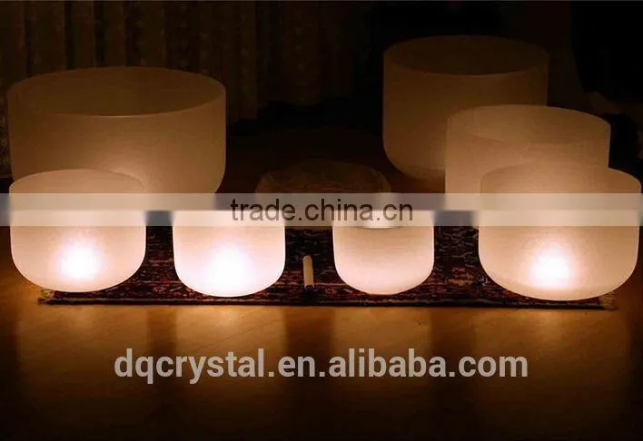 Chakra Tuned Quartz Crystal Singing Bowls With O-ring