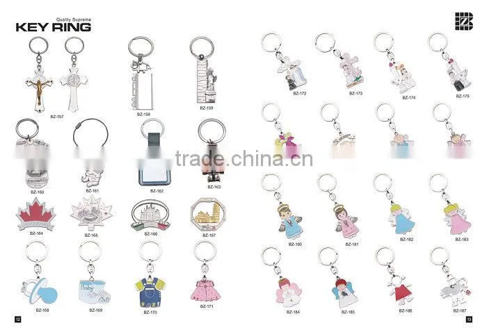 New Design China Blank Custom Metal Keychain