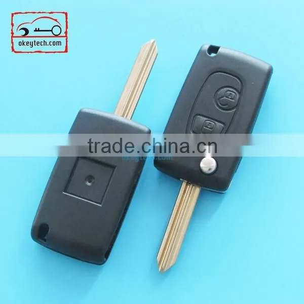 High Quatity Peugeot remote key for peugrot modified remote X key shell Car Key 2 button case