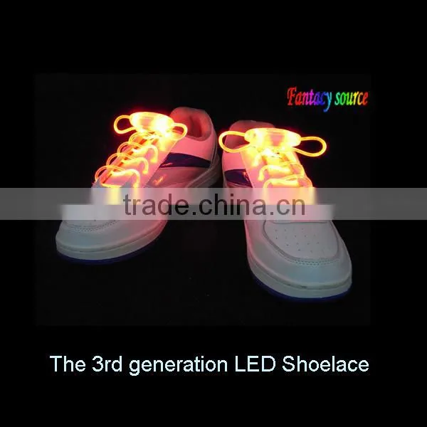 led flashing shoelace with yellow LED