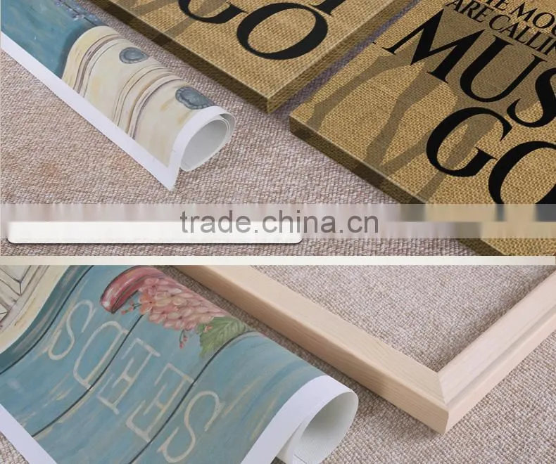2016 new style popular letter painting with the competive price canvas