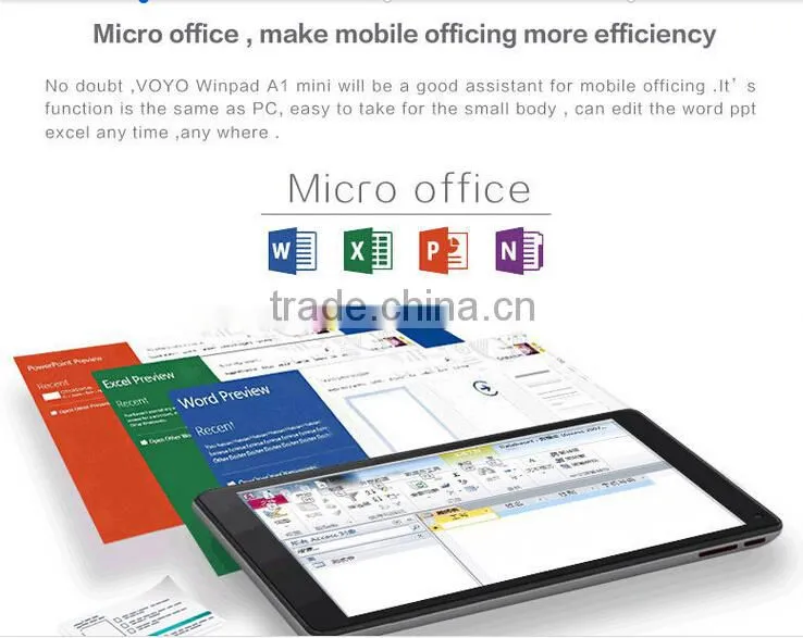 8 inch VOYO A1 MINI Intel Bay Trail-T Z3735F 64bit window 8 tablet intel