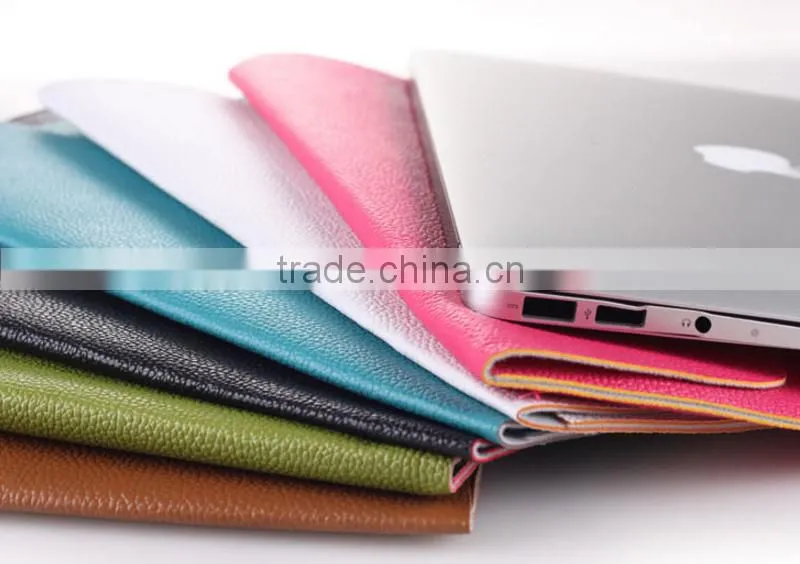 Ultra Slim & Lightweight Laptop Leather Sleeve Bag For Macbook, Carrying Bag Handbag for Macbook