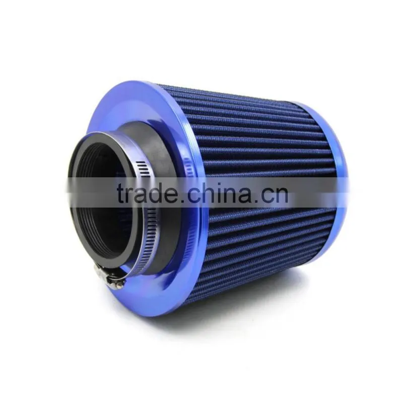 Universal Car 3" Air Filters Round Tapered Clamp-On Stack Filtration Micro Cotton Gauze Cold Air Intake Filters