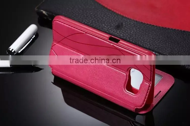 New Arrival For samsung s6 leather Cases,original Case for samsung s6 ,For samsung s6 view case
