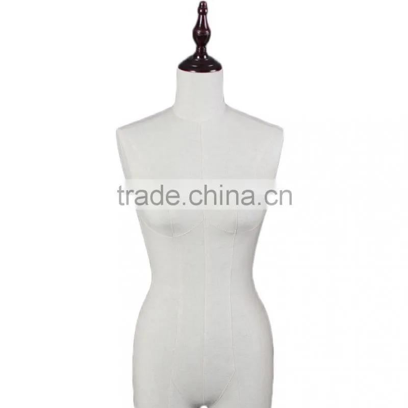 Female upper body mannequin sale wrapped by purple velvet fabric with feather decorted
