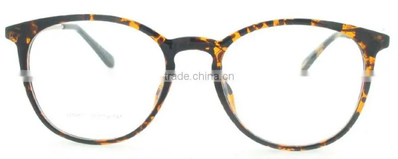 2016 Fashionable TR90 Frame Rounded Shape with Metal Temples b Memory Glasses