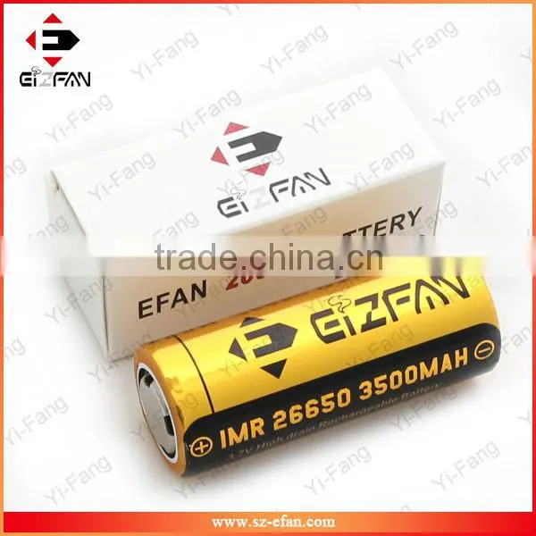 26650 price EFAN 26650 3500mah 35A/65A high amp Limn battery