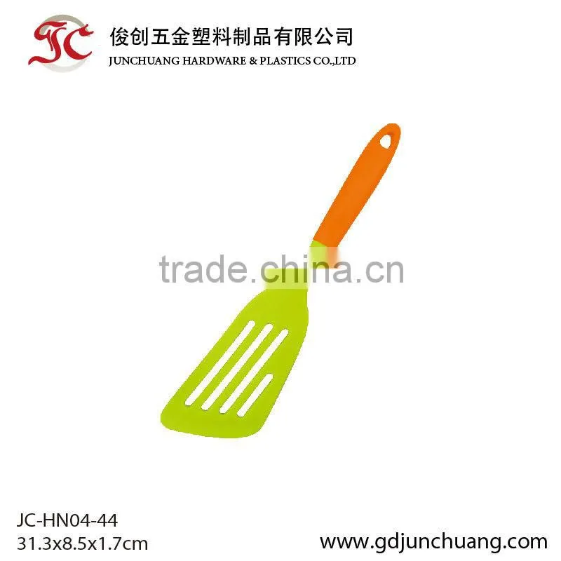 Silicone slotted turner for kitchen gadget cook tool