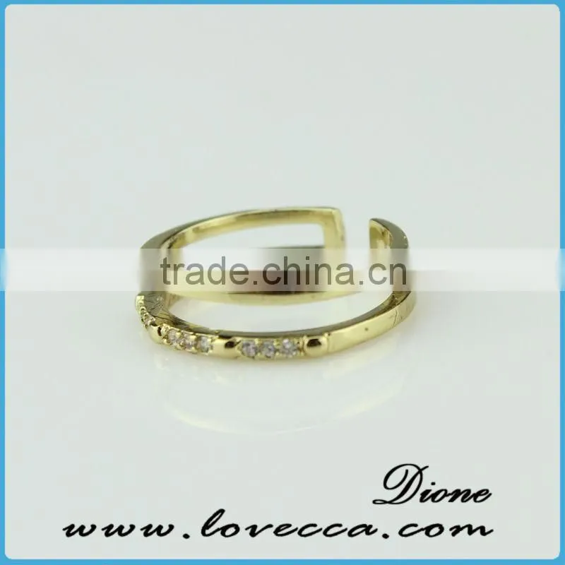 NEW ARRIVAL gold european style gold ring for fashion girls