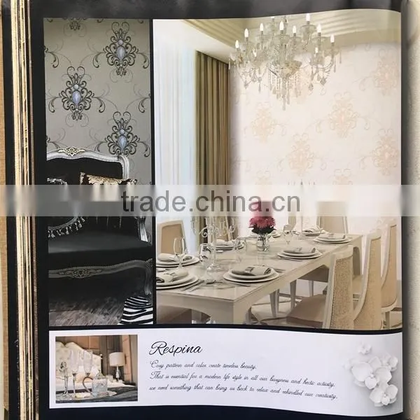 Top quality nice design vinyl wallpaper factory price