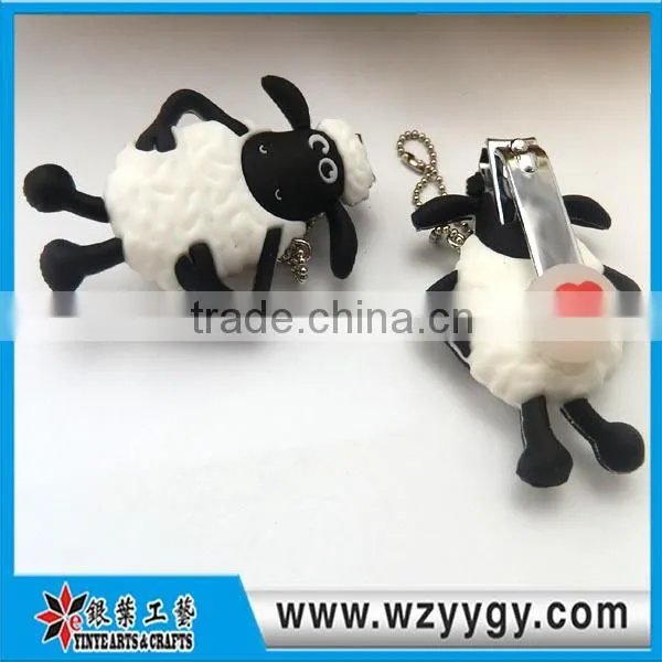 eco-friendly soft pvc nail clippers/nail cutting for kids