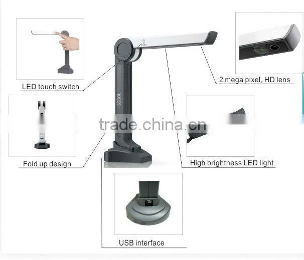 A4 high speed handy scanner to scan documents, books,magazines,photoes,cards with ABBYY OCR USB powered S200L