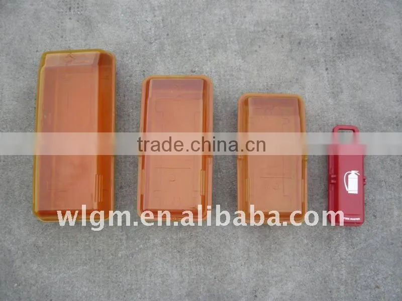 Fire extinguisher plastic box